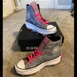 Run Star Hike Knit mash up sneakers